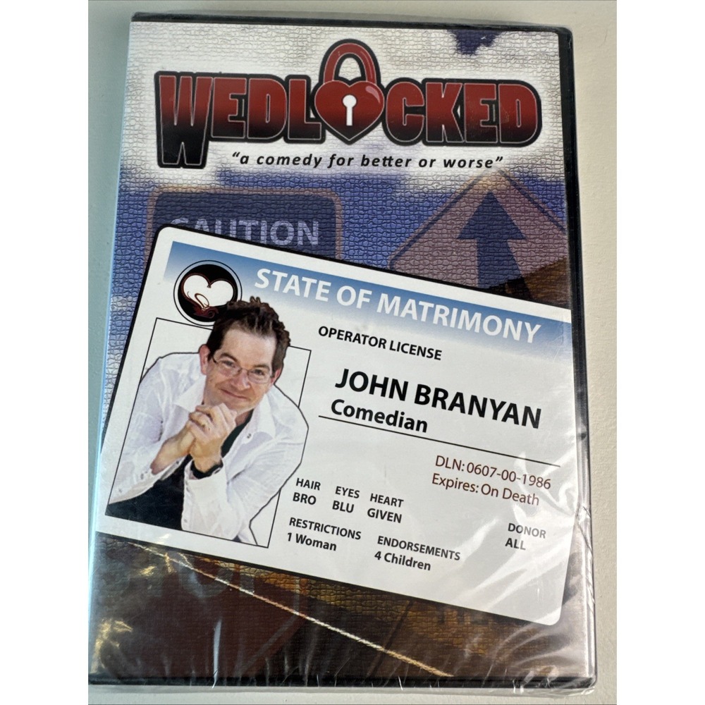 Wedlocked DVD John Branyan Sealed Stand-Up Comedy Marriage Clean‎ Christian